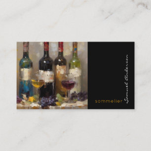 Sommelier Bartender Wine Master Business Cards