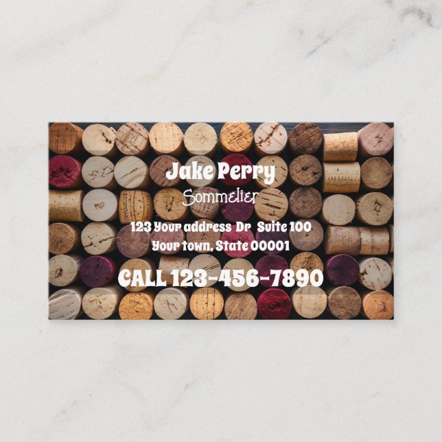 Sommelier Business Card (Front)