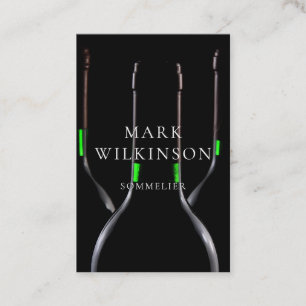 Sommelier wine expert business card
