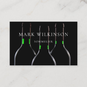 Sommelier wine expert business card