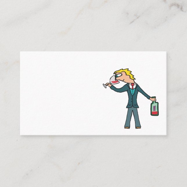 Sommelier Wine Tasting Business Card (Front)