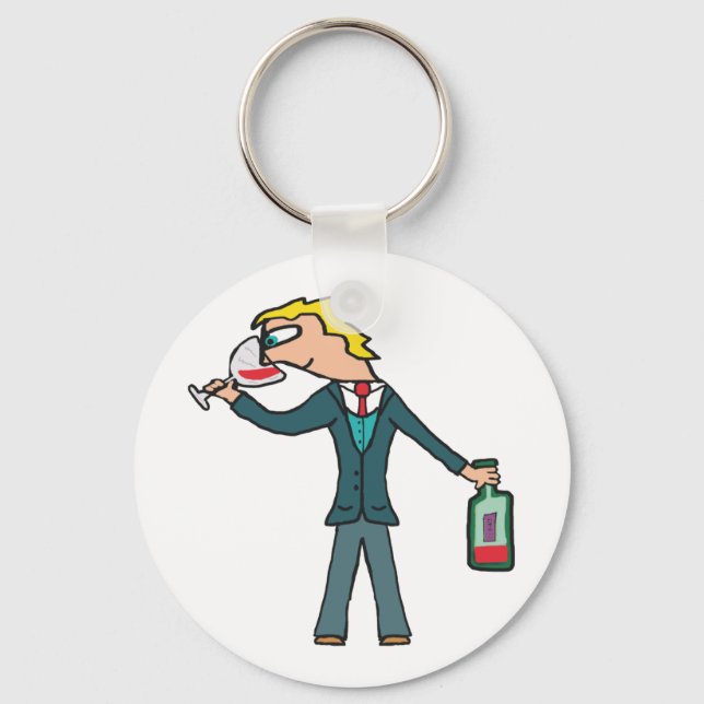 Sommelier Wine Tasting Key Ring (Front)