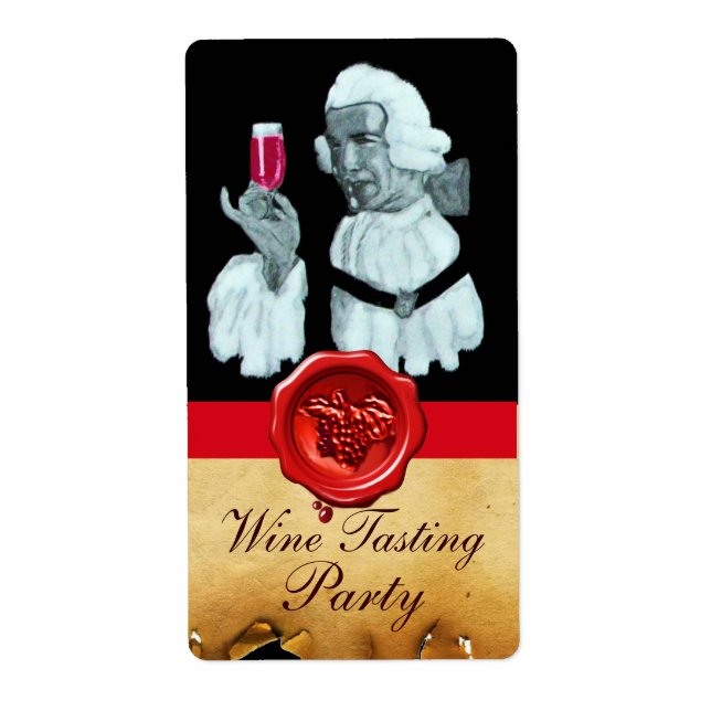 SOMMELIER WINE TASTING  PARTY,RED WAX SEAL (Front)
