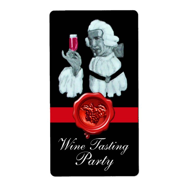 SOMMELIER WINE TASTING  PARTY,RED WAX SEAL (Front)