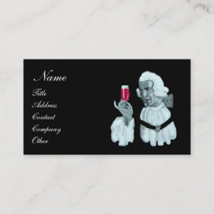 SOMMELIER WINE TASTING  PARTY,RED WAX SEAL BUSINESS CARD