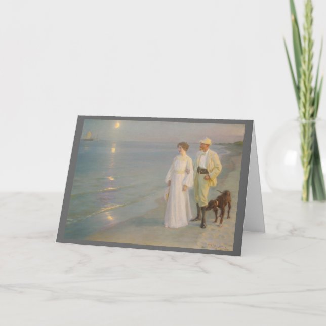 Sommeraften ved Skagens (Moonlit Summer Beach) Card (Front)