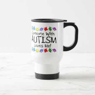 Somone With Autism Loves Me (PP) Travel Mug