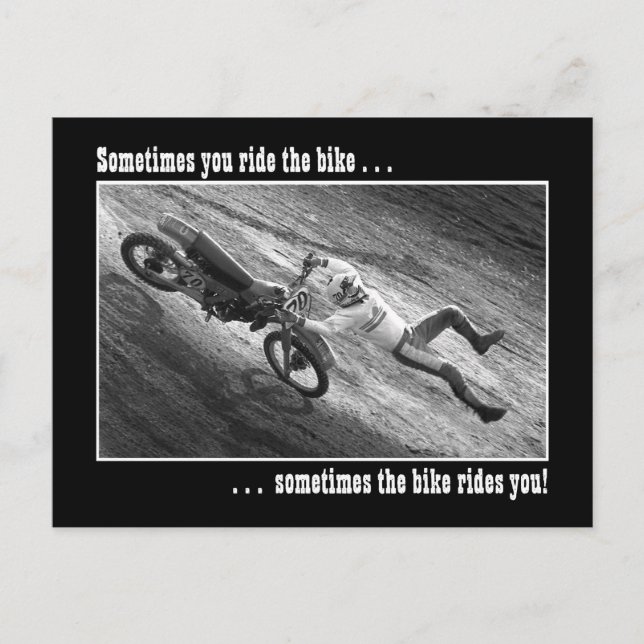 Somtimes you ride the bike... postcard (Front)