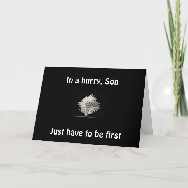 SON-1ST TO SAY CONGRATS GRAD CARD (Front)