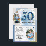 son 30th birthday card<br><div class="desc">son 30th birthday card</div>