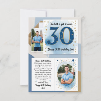 son 30th birthday card