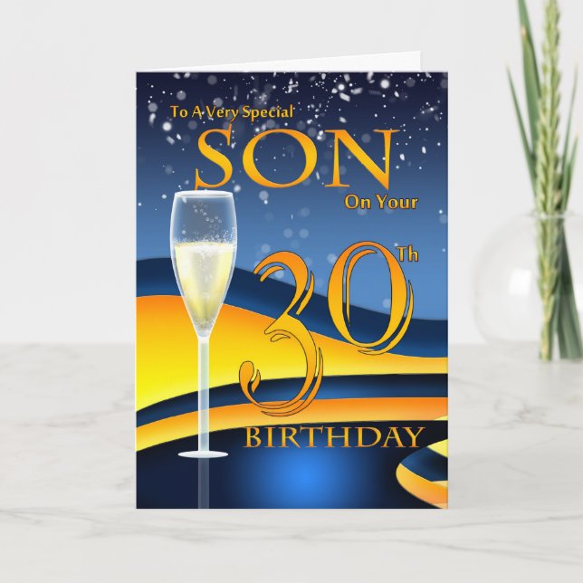 Son 30th Birthday Greeting Card  Special Son (Front)