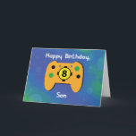 Son 8 Year Old Birthday Gamer Controller Card<br><div class="desc">Which one thing does your son love to do that really makes him happy? If you say playing video games then you are seeing the best card you can give for a gamer like him. He will be thrilled once he sees the game controller on the cover.</div>