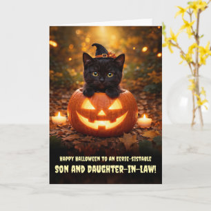 Son and Daughter in Law Wife Cute Halloween  Card