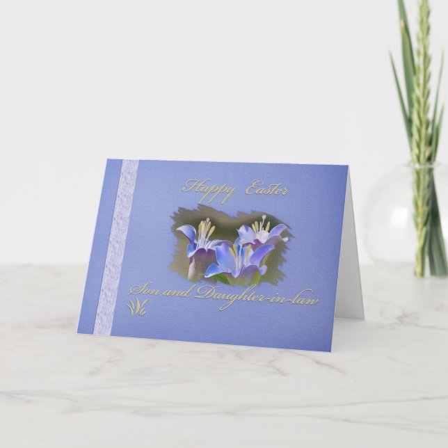 Son and Daughter-in-law's Easter Card (Front)