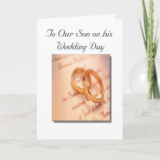 Son and Daughter's Wedding Day Card