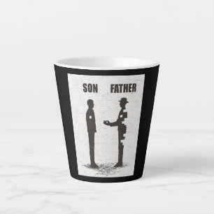 Son And Father Latte Mug