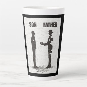 Son And Father Latte Mug