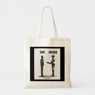 Son And Father Tote Bag