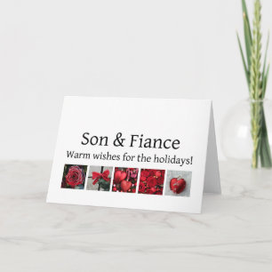 son and fiance Merry Christmas card