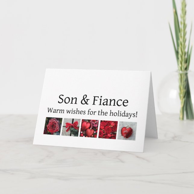 son and fiance Merry Christmas card (Front)