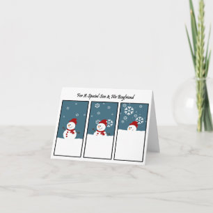 Son And His Boyfriend Blizzard Christmas Card
