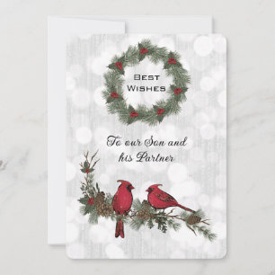 Son and Partner Red Cardinal Christmas