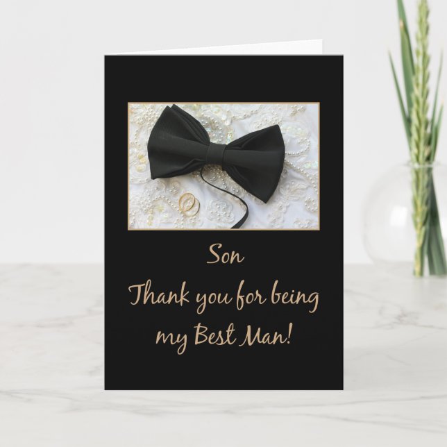 son    best man thank you (Front)