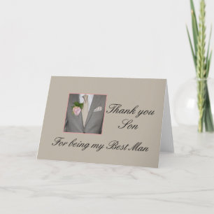 son    best man thank you card