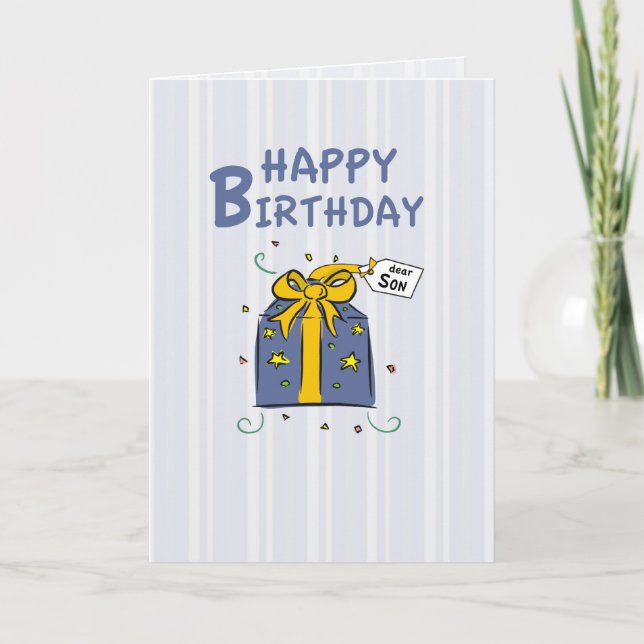 Son Birthday Card (Front)