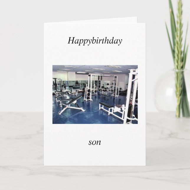 son' birthday card (Front)
