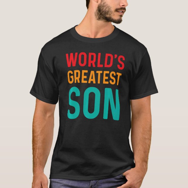 Son Boys Kids   Family Love Parents Best Son T-Shirt (Front)
