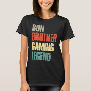 Son Brother Gamer Legend For Teenage Boys 2023 Gam T-Shirt