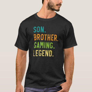 Son Brother Gaming Legend Best Bro Ever Brotherhoo T-Shirt