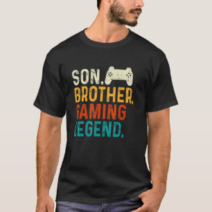 Son Brother Gaming Legend Gamer Video Gamer Pc Ner T-Shirt