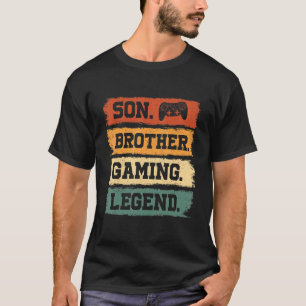Son Brother Gaming Legend Video Gamer For Boys Ki T-Shirt