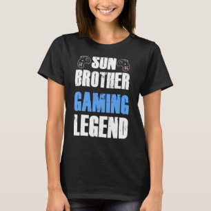 Son Brother Gaming Legend Video Gamer Humour T-Shirt