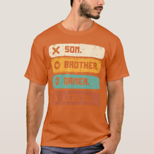 Son Brother Video Gamer Legend Gaming Men Boys een T-Shirt