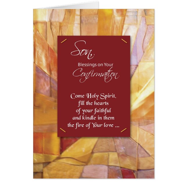 Son Confirmation Red Fire (Front)