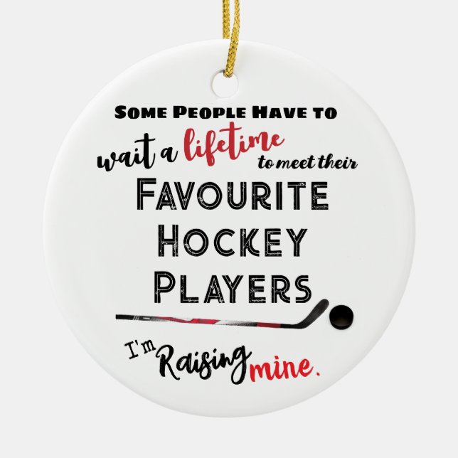 son/daughter hockey ornament  (Front)