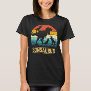 Son Dinosaur T Rex Sonsaurus 3 Kids Matching Famil T-Shirt
