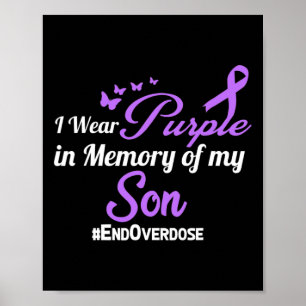 Son Drug Overdose Awareness Memory Poster
