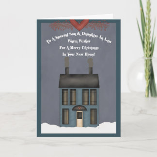 Son & Duaghter In Law, 1st Christmas in New Home Holiday Card