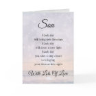 Son Encouragement Poem design Greeting