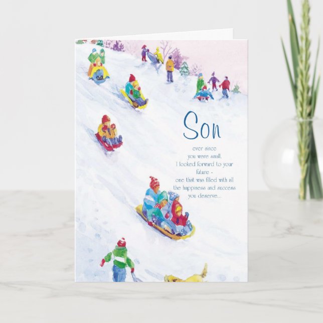 Son Ever Since You Were Small, Holiday Card (Front)