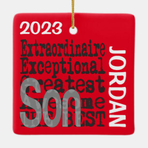 Son Extraordinaire CUSTOM Ceramic Ornament