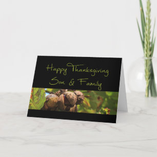 Son & family    Thanksgiving Card