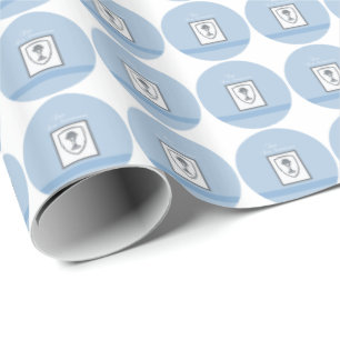 Son, First Communion Silver Chalice Wrapping Paper