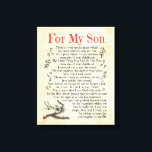 Son Gift | For My Son Thank You For Adding So Much Canvas Print<br><div class="desc">Son Gift | For My Son Thank You For Adding So Much Joy And Laughter To My Life</div>