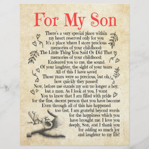 Son Gift For My Son Thank You For Adding So Much Custom Letterhead